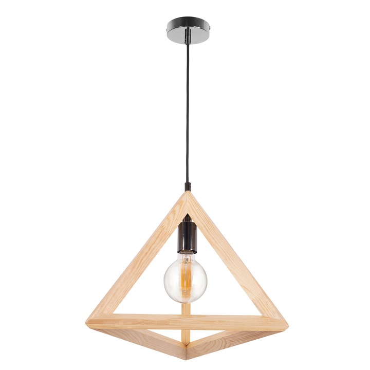 Pendul Mabrillo Cuevo 042111S din lemn, culoare natural, 1xE27