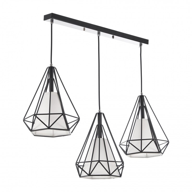 Candelabru Rubi, Negru, 3Xe27, El 1561 / 3P S