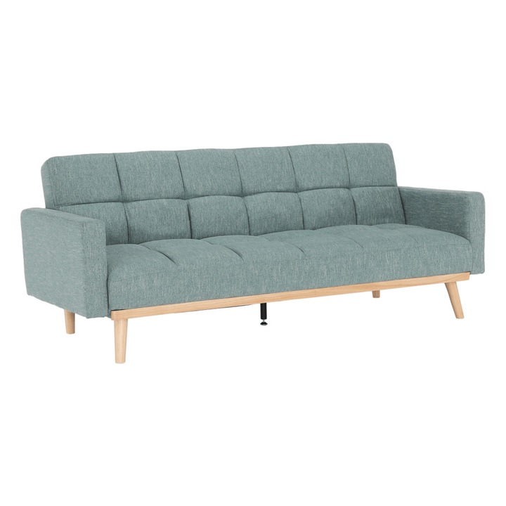 Canapea extensibila, mentol , stejar natural, 214x84x84 cm, mobHAUS
