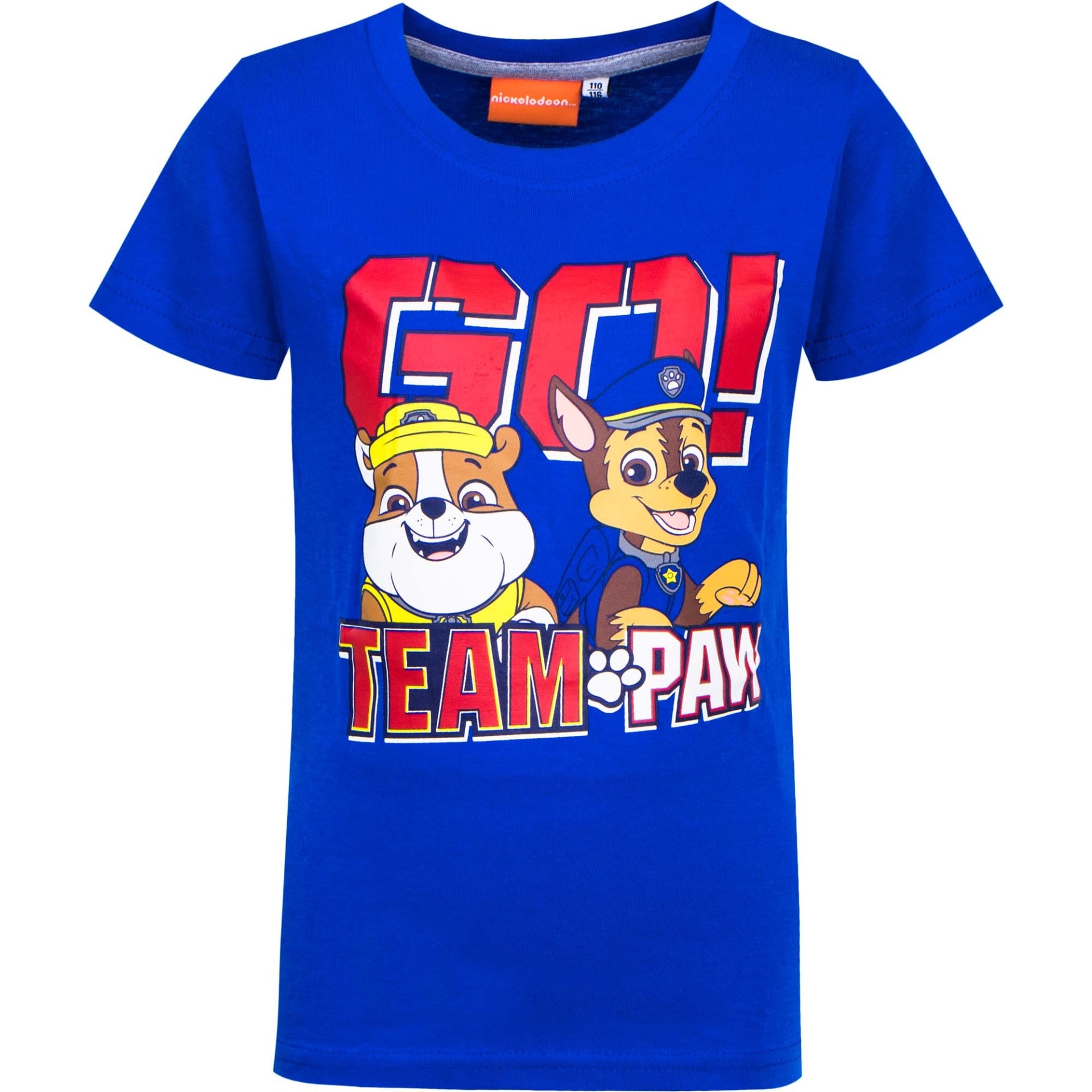 Tricou copii Paw Patrol - Go Team, bumbac, Albastru
