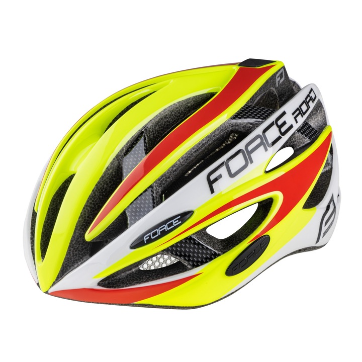 Force Road sisak, fluo/fehér/piros SM 54-58 cm