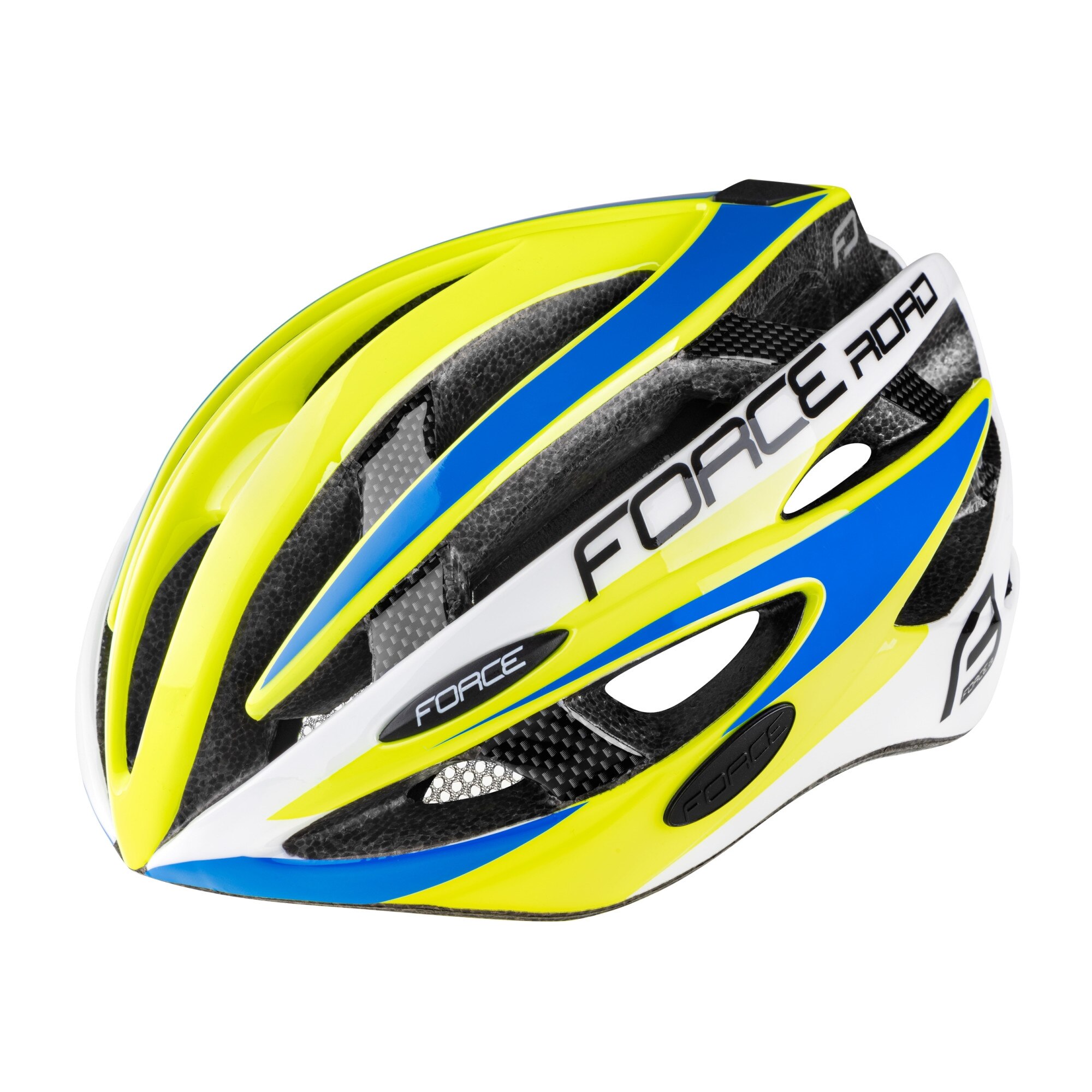 Casca Force Road, fluo/alb/albastru L-XL 58-63 cm