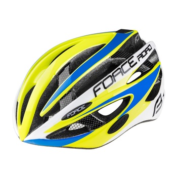Casca Force Road, fluo/alb/albastru L-XL 58-63 cm Casca Force Road, fluo/alb/albastru L-XL 58-63 cm