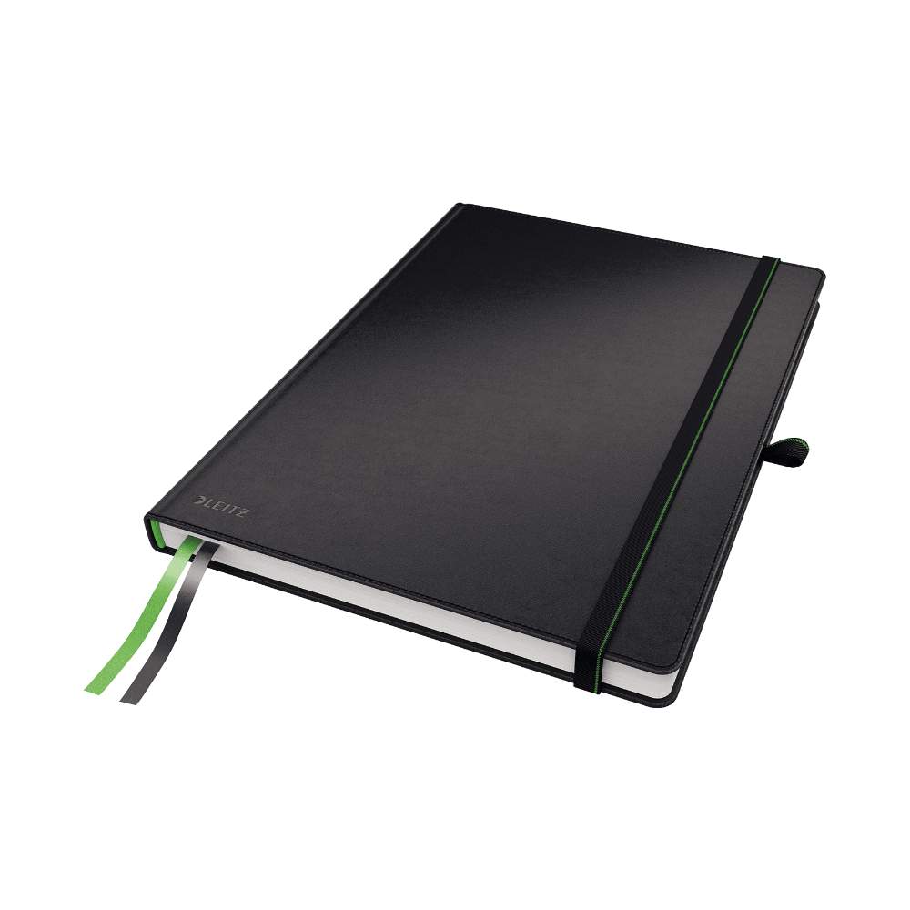 Caiet de Birou A4 Leitz Complete, Dictando, 80 File, Coperta Dura, Neagra