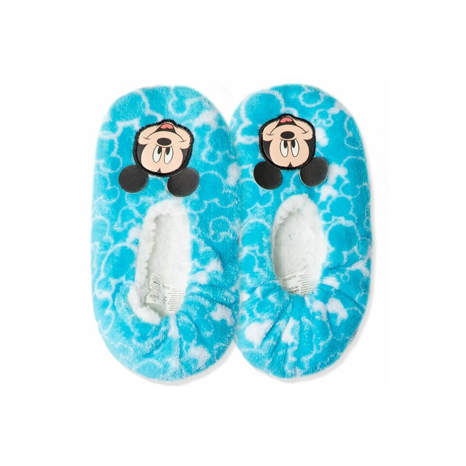 Papuci de casa cu blanita, Mickey Mouse, albastru