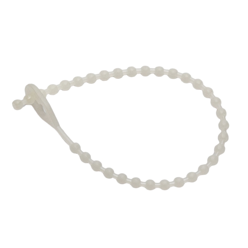 Set 50 coliere (soricei) Strohm SM-CCVR-120-3-6, reutilizabil, 120-3-6mm, Alb