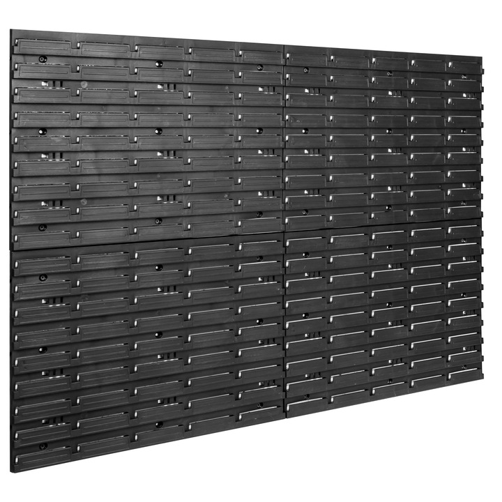 Панел за съхранение на инструменти, BOTLE, пластмаса, 1152 x 780 мм, черен