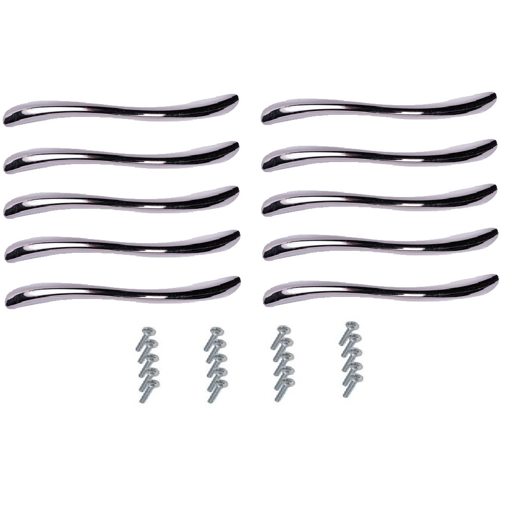 SET 10 manere arcada inegala S 120 mm lungime, distanta gauri 96 mm cu suruburi de fixare