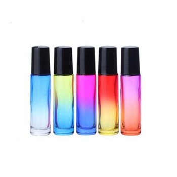 Set 5 sticle de 10 ml cu roll on DROPY, pentru uleiuri esentiale, model gradient Set 5 sticle de 10 ml cu roll on DROPY, pentru uleiuri esentiale, model gradient