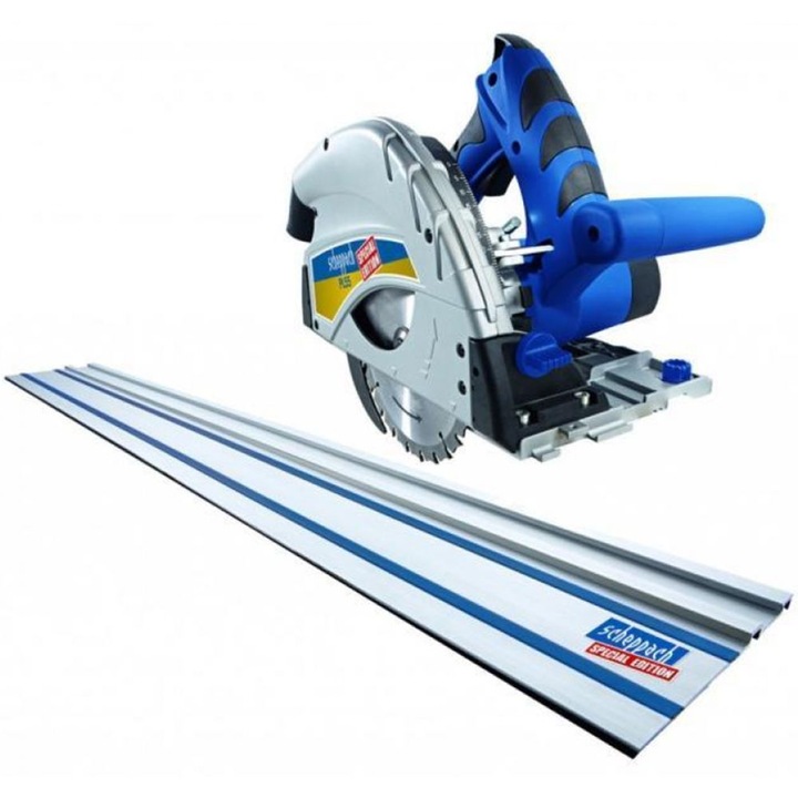 Fierastrau circular de mana Scheppach PL55, 2 sine de ghidare putere, putere 1200 W, diametru disc 160 mm