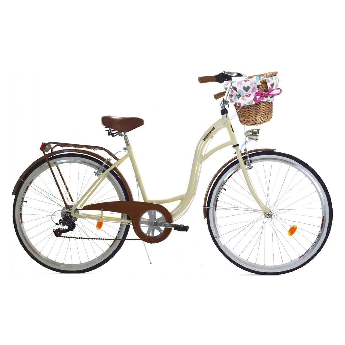 Bicicleta Dama cu cos rachita Dallas City, 160-185 cm inaltime, Roata 28