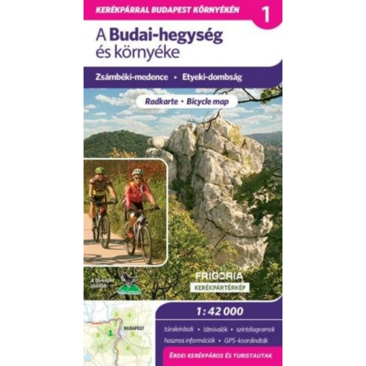 A Budai-hegység és környéke - kerékpártérkép - 1:42 000