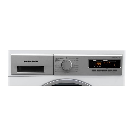 Masina de spalat rufe cu uscator Heinner HDWM-V8614D, 8 kg spalare, 6 kg uscare, 1400 rpm, Clasa D, Display LED, Start intarziat, Eco Logic, Alb