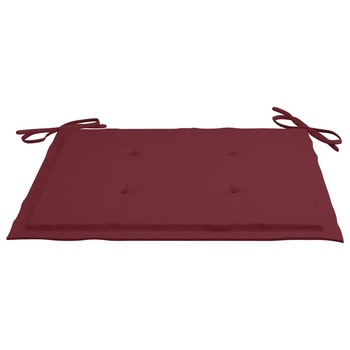 Set de 2 perne scaun de gradina, vidaXL, Poliester, 40 x 40 x 4 cm, Grena Set de 2 perne scaun de gradina, vidaXL, Poliester, 40 x 40 x 4 cm, Grena