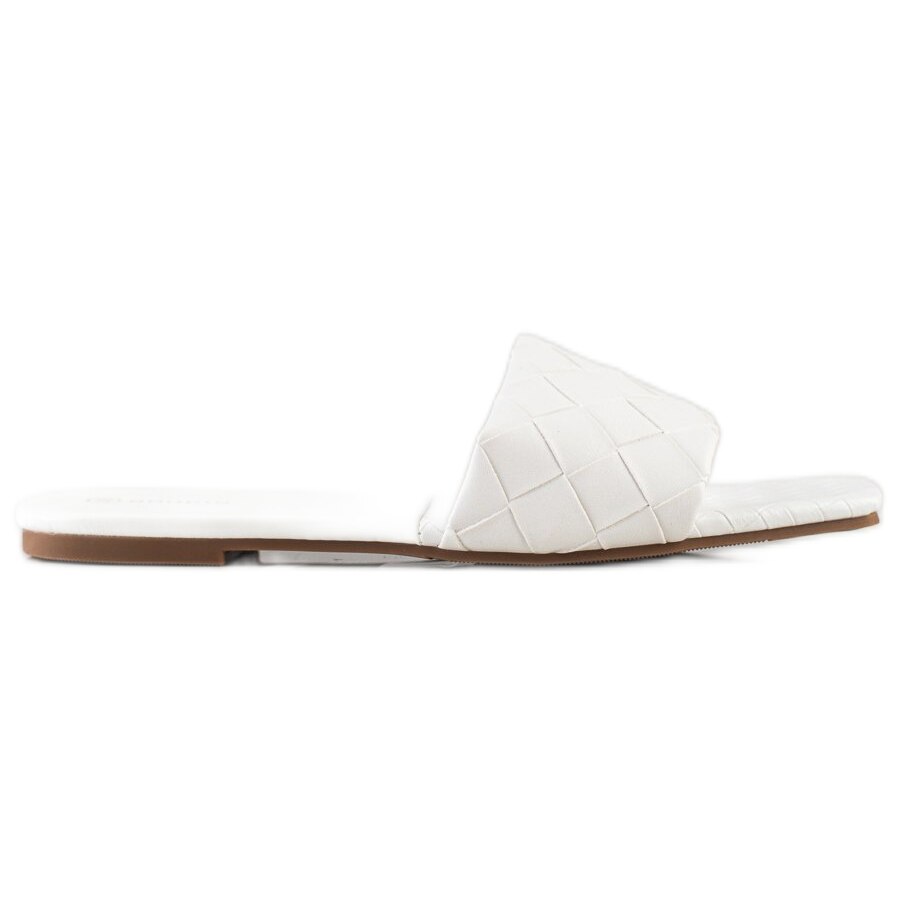 Slapi, papuci, saboti dama Goodin, BM112630, alb, EU 40