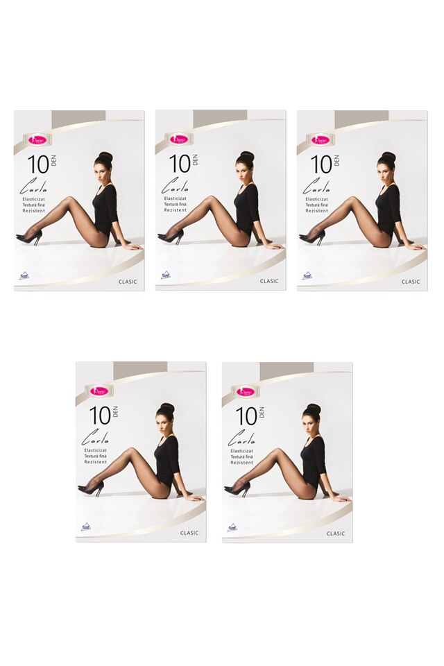 Set 5 Bucati dres CARLA 10,Charme,10 DEN, Bej deschis