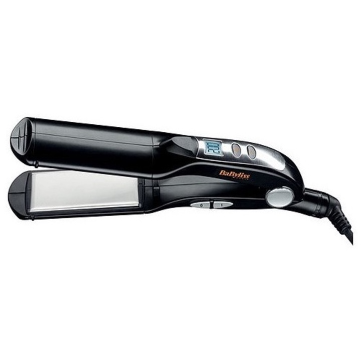 Преса за коса BaByliss Pro 2191CE, цифрова, 38 mm, Керамични плочи, LCD дисплей, 100° - 200°C, Черна