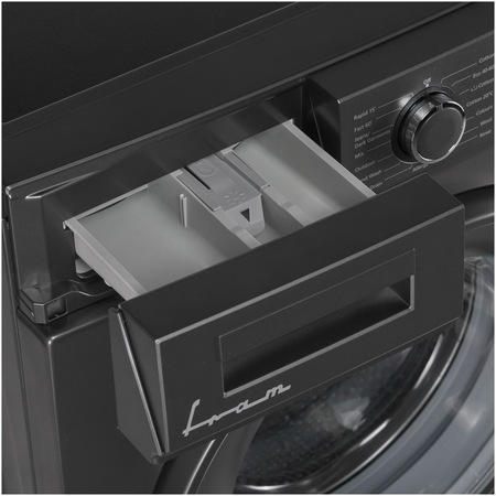 Masina de spalat rufe Fram FWM-V714T2SLD+++, 7 kg, 1400 rpm, Clasa D, Display digital, Allergy safe, Start intarziat, Anti-sifonare, Eco-Logic, Gri