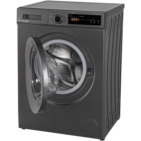 Masina de spalat rufe Fram FWM-V914T2TSD+++, 9 kg, 1400 rpm, Clasa D, Motor DC, Control touch, Display LED, Allergy safe, Start intarziat, Anti-sifonare, Eco-Logic, Detectare spuma, Gri