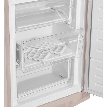Combina frigorifica Fram FC-VRR340BGF+, 340l, Clasa F, Less Frost, Lumina LED, Dezghetare automata frigider, H 190 cm, Bej