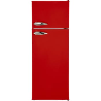 Frigider cu doua usi Fram FDD-VRL212RDF+, 212l, Clasa F, Lumina LED, Dezghetare automata frigider, H 144 cm, Rosu Frigider cu doua usi Fram FDD-VRL212RDF+, 212l, Clasa F, Lumina LED, Dezghetare automata frigider, H 144 cm, Rosu