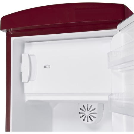 Frigider cu o usa Fram FSD-VRR315BDF+, 315l, Clasa F, Ventilator, Lumina LED, H 176.9 cm, Visiniu