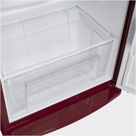 Frigider cu o usa Fram FSD-VRR315BDF+, 315l, Clasa F, Ventilator, Lumina LED, H 176.9 cm, Visiniu