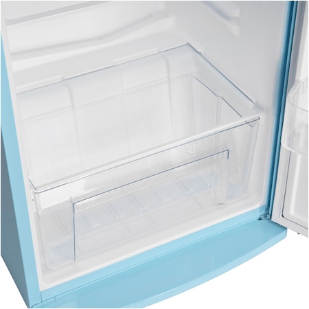 Frigider cu o usa Fram FSD-VRR315BLF+, 315l, Clasa F, Ventilator, Lumina LED, H 176.9 cm, Albastru