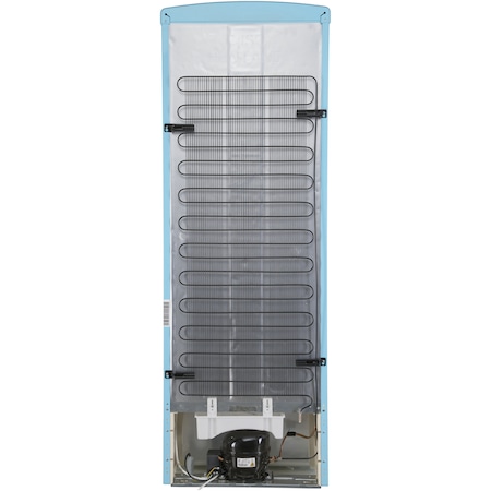 Frigider cu o usa Fram FSD-VRR315BLF+, 315l, Clasa F, Ventilator, Lumina LED, H 176.9 cm, Albastru