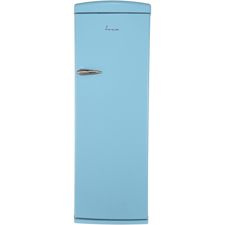 Хладилник с една врата Fram FSD-VRR315BLF+, 315 л, Клас F, Вентилатор, LED светлина, H 176.9 см, Син