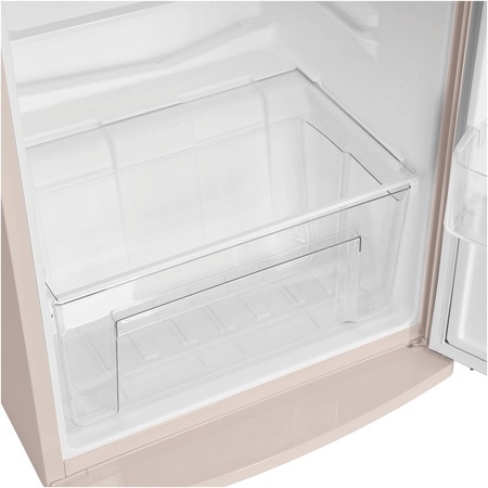 Frigider cu o usa Fram FSD-VRR315BGF+, 316 l, Ventilator, Lumina LED, Clasa F, H 176.9 cm, Crem