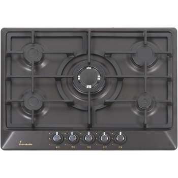 Plita incorporabila Fram FBH-S705IWF-RBK, Gaz, 5 arzatoare, Wok, Aprindere electrica, Gratar fonta, Duze GPL incluse, 70 cm, Negru Plita incorporabila Fram FBH-S705IWF-RBK, Gaz, 5 arzatoare, Wok, Aprindere electrica, Gratar fonta, Duze GPL incluse, 70 cm, Negru