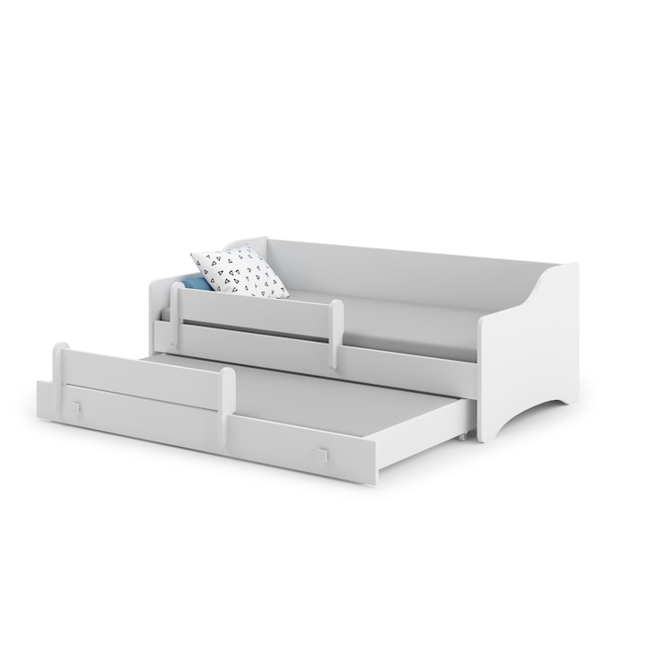 ERYK WHITE II gyermek ágy egy további 85 × 164 cm-es ággyal