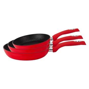 Set tigai 3 piese Royalty Line RL-FM3F3, rosu Set tigai 3 piese Royalty Line RL-FM3F3, rosu