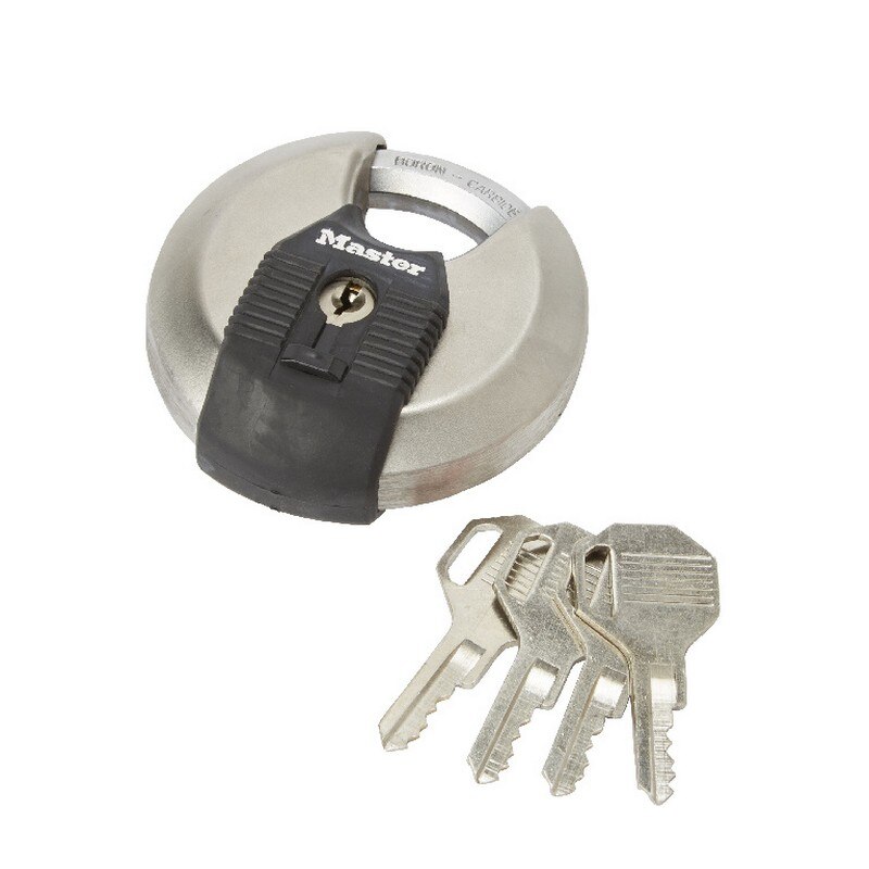 Lacat rotund Masterlock® otel inoxidabil 80 mm, 3 chei