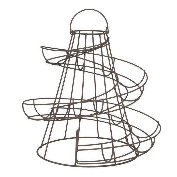 Fekete vasnarancssárga állvány 33 cm x 33 cm x 35 h