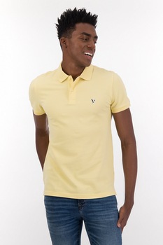 American Eagle, Tricou polo cu logo, Galben pai American Eagle, Tricou polo cu logo, Galben pai