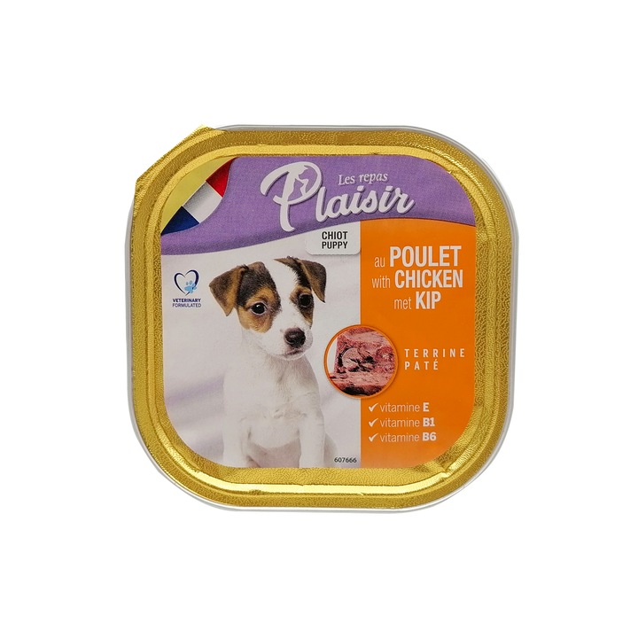 hrana umeda pentru caini plaisir puppy pate cu pui 300 g 607670 imagen 4_1_
6