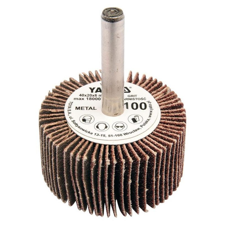 Yato csapos lamellás csiszoló 40x20x6 mm P100