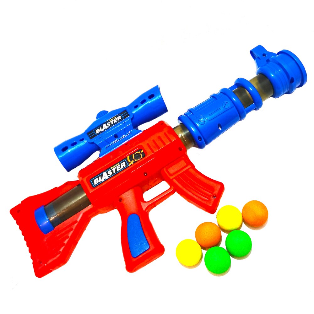 Pusca cu presiune de aer si bile din burete (spuma), 40 cm