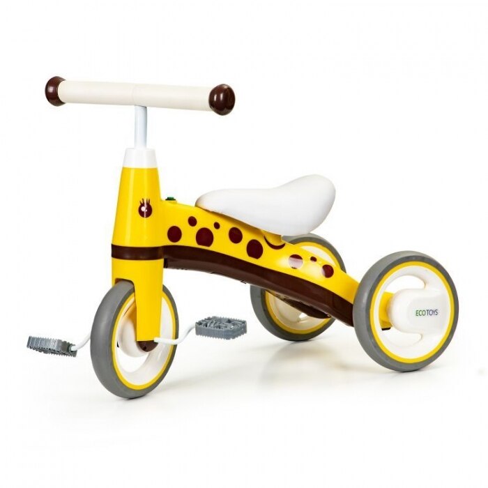 Tricicleta cu pedale ecotoys lc-v1850 - galben