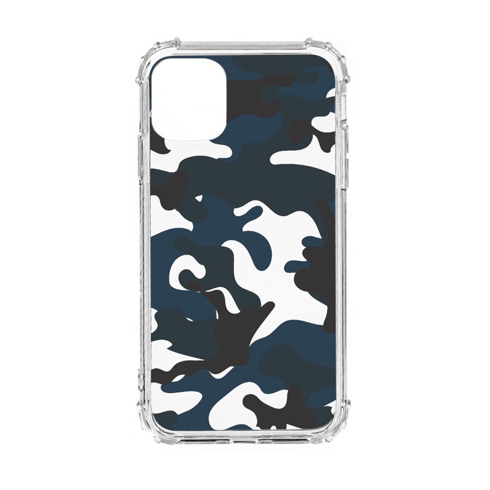 Husa Anti Shock, Compatibila Cu Apple iPhone 12, Camuflaj, Silicon Premium, Rezistenta, 789
