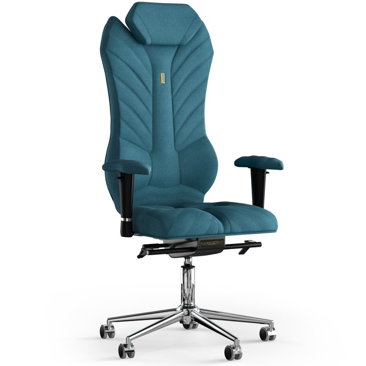 Ergonomikus irodai szék Kulik System Monarch, Azure, Textil, Kék