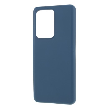 Husa protectie compatibila cu Samsung S20 Ultra Liquid Silicone Case Albastru inchis