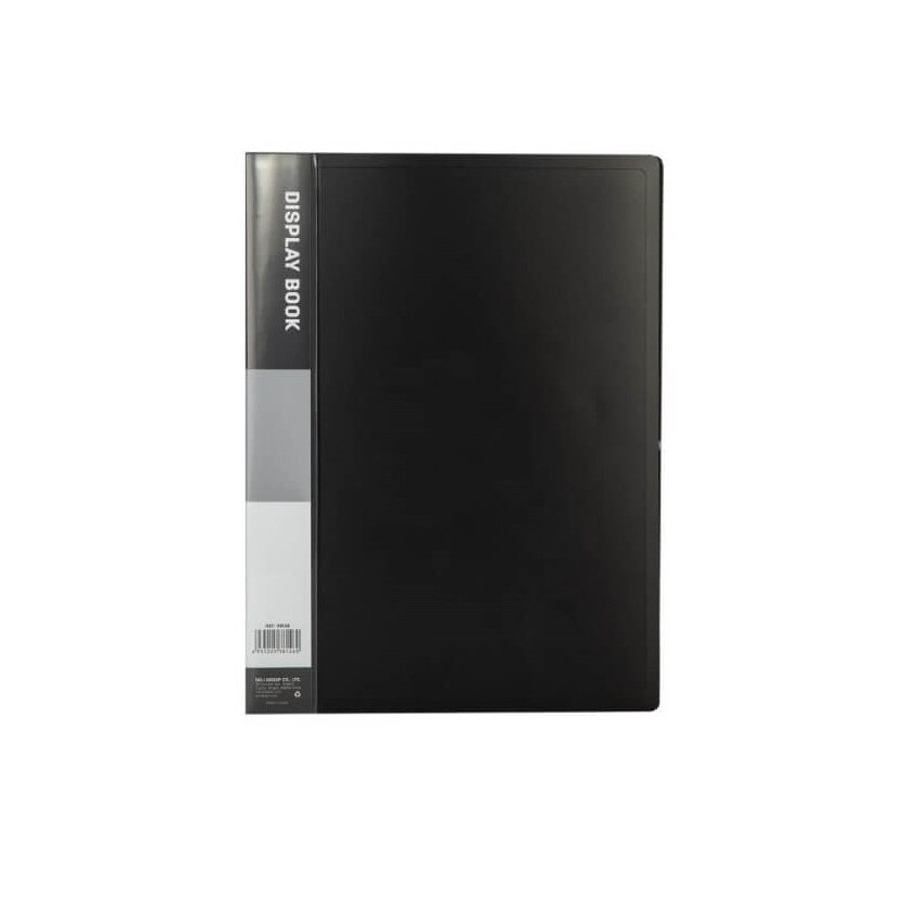 Mapa Prezentare A4 Deli, 30 Folii, Coperta Rigida din Polipropilena, Negru