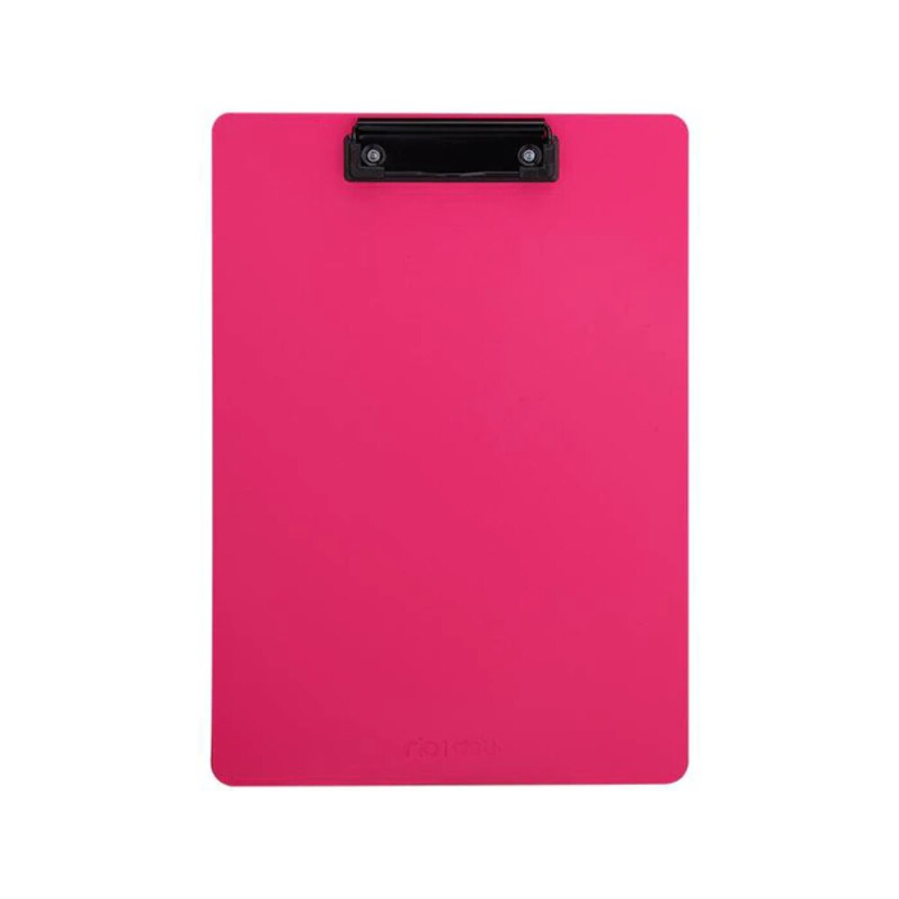 Clipboard Dublu A4 Deli, Carton Plastifiat, Roz Neon