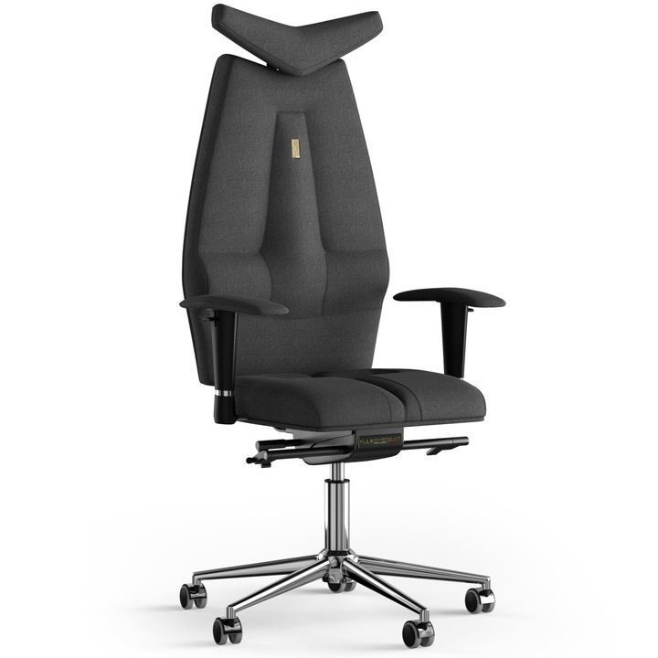 Ergonomikus irodai szék Kulik System Jet, azúrkék, textil, fekete