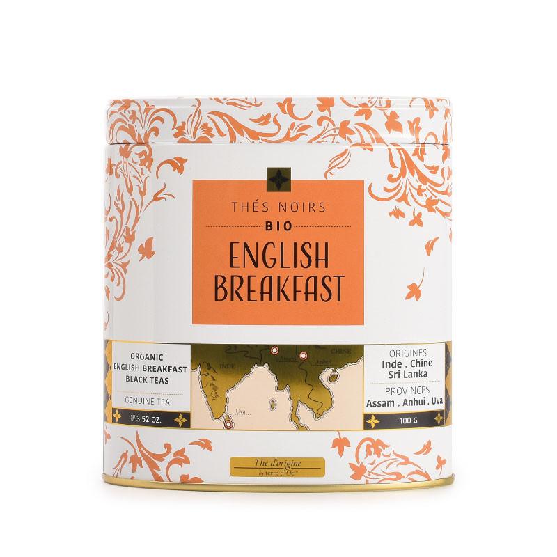 Ceai organic English Breakfast, Terre D'Oc, negru, 100 g