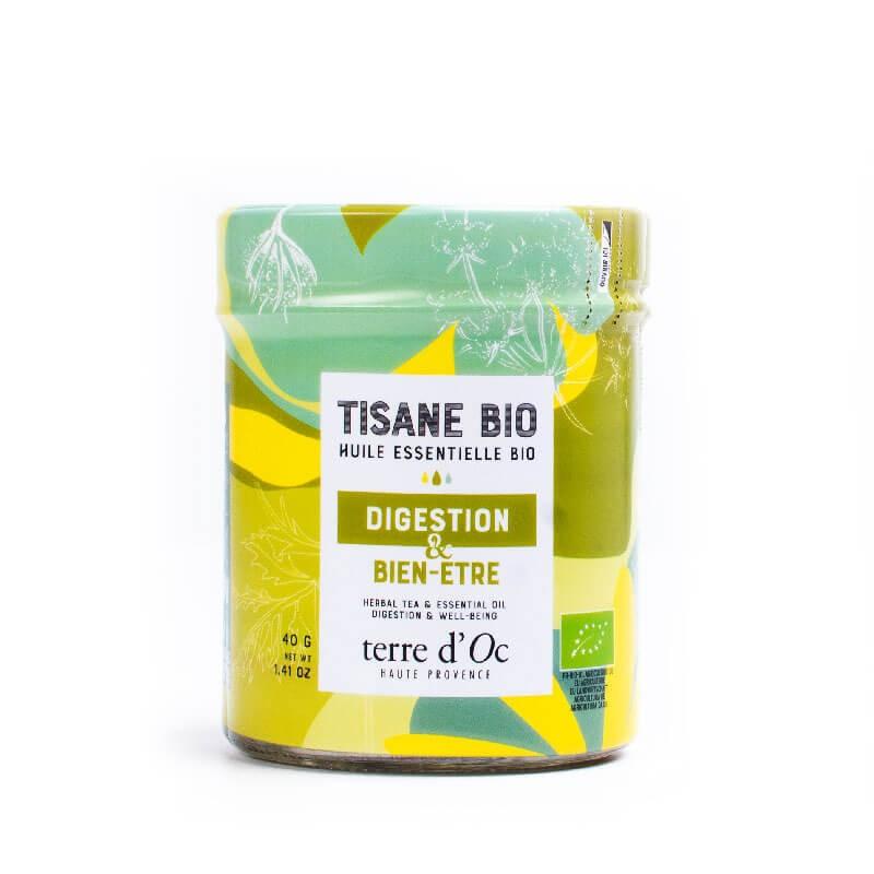 Ceai organic de plante cu uleiuri esentiale Digestion, Terre d'Oc, 100 g
