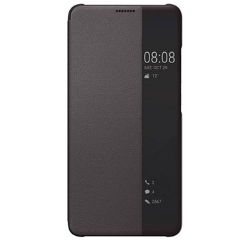 Husa de protectie Huawei Smart View Flip Case pentru Mate 10, piele ecologica, Maro, BBL2463 Husa de protectie Huawei Smart View Flip Case pentru Mate 10, piele ecologica, Maro, BBL2463